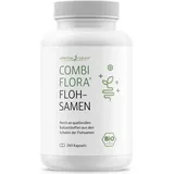 Bio-Flohsamenschalen - 240 Kapseln - 3600 mg Flohsamenschalen pro Tag - Psyllium husk