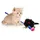 Lyra Pet Katzenangel mit Maus schwarz