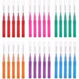 30 Stück Interdentalbürsten mit Etui, Interdentalreiniger Wiederverwendbar Biegs
