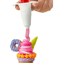 PLAY-DOH Knetspaß Café Bastel-Set mit Spielzeug-Kaffeemaschine 20 Accessoires 8 Dosen mehrfarbige Knete