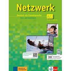 Netzwerk A2 in Teilbänden - Kurs- und Arbeitsbuch, Teil 1 mit 2 Audio-CDs und DVD