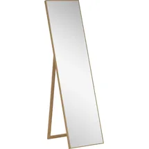 Homcom Standspiegel 40 x 150 cm Silber Hellbraun