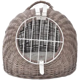 Aumüller Katzenhöhle/Transportkorb 50 cm Grau/Braun