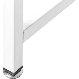 Beliani Schreibtisch ANDASTE Weiß 120 cm 60 cm