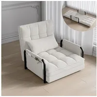 Furnishings Home Schlafsofa Loungesessel Schlafsessel 2 in 1, inkl. Kissen, Sehr gut geeignet für Schlafzimmer und Wohnzimmer 1 Teile, mit Bettfunktion, Sofabett, 82x180 cm, Samt beige