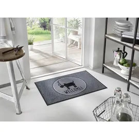 Wash+Dry Herr Just, Welcome 50 x 75 cm Grau