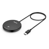 Hama kabelloses Qi2-Ladepad, 15W Wireless Charger, magnetisch, schwarz