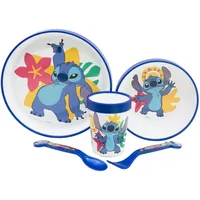 Disney Stitch Kinder-Geschirrset 3-teilig Teller, Schüssel, Tasse –