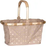Reisenthel carrybag frame metallic dots coffee