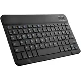 Cazy Tastatur Hülle Kompatibel mit Samsung Galaxy Tab S9+ / S9 FE+ - Schutz Etui mit magnetisch (DE, Samsung Galaxy Tab S10+, Samsung Galaxy Tab S9+), Tablet Tastatur, Schwarz