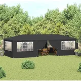 vidaXL Profi-Partyzelt 4 x 9 m inkl. 4 Seitenteile Anthrazit