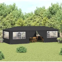 vidaXL Profi-Partyzelt 4 x 9 m inkl. 4 Seitenteile Anthrazit