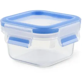 Emsa Clip & Close Frischhaltedose quadratisch Transparent/Blau 0,2 l