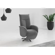 sit&more TV-Sessel Juma Polyester 75 x 110 x 82 cm grau mit Drehfunktion & Kopfteilverstellung