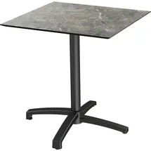 Essentials Klapptisch X cross 70 x 70 x 70 cm Grau/Schwarz