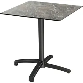 Essentials Klapptisch X cross 70 x 70 x 70 cm Grau/Schwarz