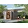 Karibu Gerätehaus Titanium 3 SET 4,97 x 2,09 m Grau/Schwarz