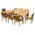 aleos Teak Set 9-tlg. Braun