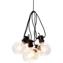 Konstsmide LED-Lichterkette Kunststoff 10 m Schwarz