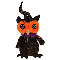 Halloween Dekoration - Eule mit Sound (20cm)