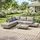 Outsunny Polyrattan-Lounge-Set 3-tlg. Grau/Braun