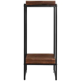 Mendler Blumentisch HWC-K71, Blumenregal Beistelltisch Pflanzregal, MVG-zertifiziert MDF Metall ~ dunkelbraun, 82cm