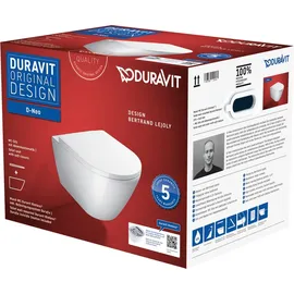 Duravit D-Neo Wand-WC mit WC-Sitz Weiß