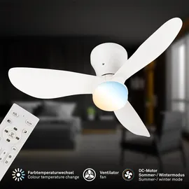 Briloner LUFITO 78 cm Deckenventilator Weiß