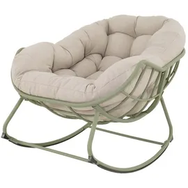 Lesli Living Cozy Gartenstuhl 58 x 65 x 90 cm beige/grün