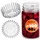Kadax Fermentiergewichte – 40er Set | Gärhilfe fi 100 mm mit Netz für TO100-Einmachgläser | Kunststoff Fermentier-Einsatz für Sauerkraut, Kimchi & Gurken | lebensmittelecht
