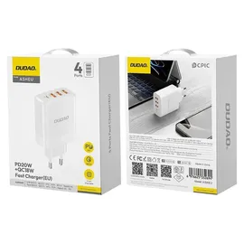 DUDAO A5HEU Netzwerkladegerät 3x USB-A 1x USB-C PD20W Weiß
