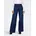 High-waist-Jeans ONLMADISON HW BUTTON WIDE GEN533NOOS sanft gewaschener dunkler Denim-Look blau 32