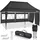tillvex Faltpavillon 3 x 6 m inkl. 3 Seitenteile Anthrazit