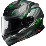 Shoei NXR2 Capriccio - Matt Schwarz/Grün/Grau - M