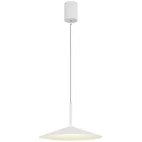 GLOBO Pendellampe Hängelampe Esstischlampe weiß LED Wohnzimmerlampe höhenverstellbar