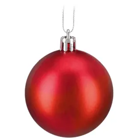 Relaxdays Weihnachtskugeln im 150er Set, glitzernde, matte & glänzende Christbaumkugeln, Kunststoff, ∅ 3, 4 & 6 cm, rot