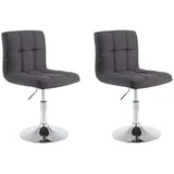 CLP 2er Set Lounger Palma V2 Stoff schwarz