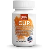 Qineva® - liposomales Kurkuma Komplex 60 Kapseln Vegan – Nahrungsergänzungsmittel mit Vitamin C, B Vitaminen, Magnesium, Zink, Mangan – Tag & Nacht