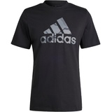 adidas Men's Camo Badge of Sport Graphic Tee T-Shirt, Black, M