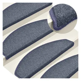 vidaXL Stufenmatte 65 x 24 cm Dunkelgrau/Blau