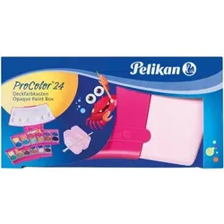 PELIKAN 724252 Pelikan Farbkasten Procolor®, Pink, 24 Farben