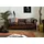 Massivmoebel24 Sofa 3-Sitzer Echtleder 216x82x75 braun Chesterfield #103
