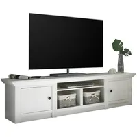 Furn.design Tv-Lowboard, weiß Landhaus TV-Unterteil 194 x 51 cm
