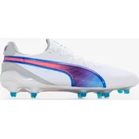 Puma King Ultimate FG/AG Herren White/Bluemazing/Flat Light Gray 43