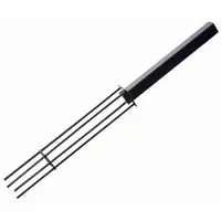 MCW Sichtschutzzaunpfosten schwarz WPC 1 St.