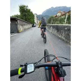 Kommit Fahrrad Zugsystem Abschleppseil schwarz, für Kinder und Erwachsene, 2 m, 120 kg Zugkraft