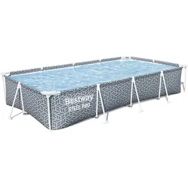 BESTWAY Steel Pro Frame Pool Set 366 x 201 x 66 cm inkl. Filterpumpe