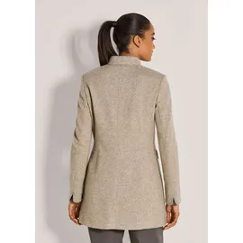 Madeleine Eleganter Mantel in moderner Long-Form in berber / melange | Gr.: 38