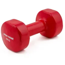 Sport-Thieme Fausthantel ""Vinyl"", 6 kg, Dunkelrot