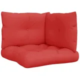 vidaXL Palettenkissen 3-tlg. rot